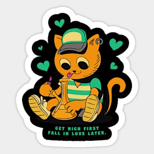 Marijuana Catto Sticker